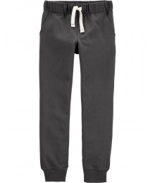 Carters Dark Grey Pull On Drawcord Joggers